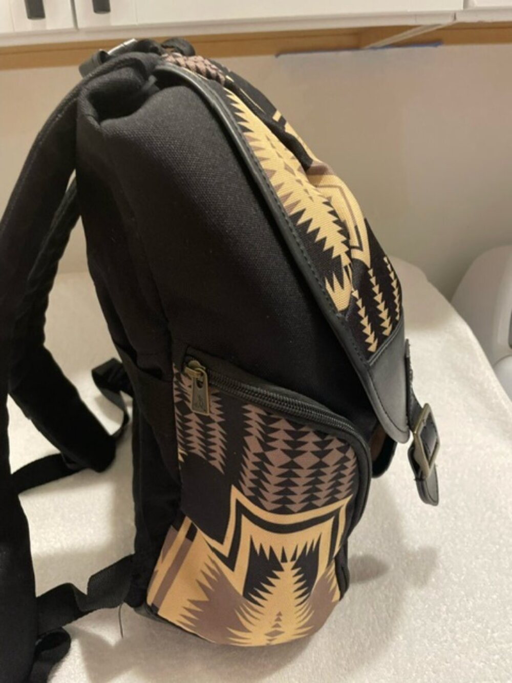 Pendleton Harding Black Aztec Backpack.  NWOT - Picture 7 of 8